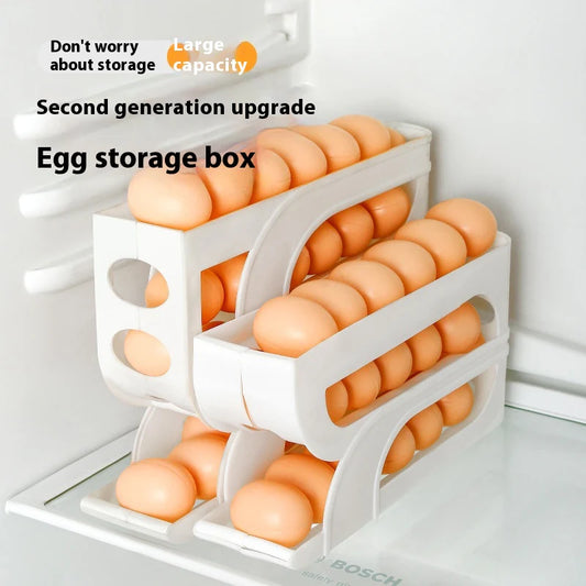 Household Automatic Rolling Egg Storage Box