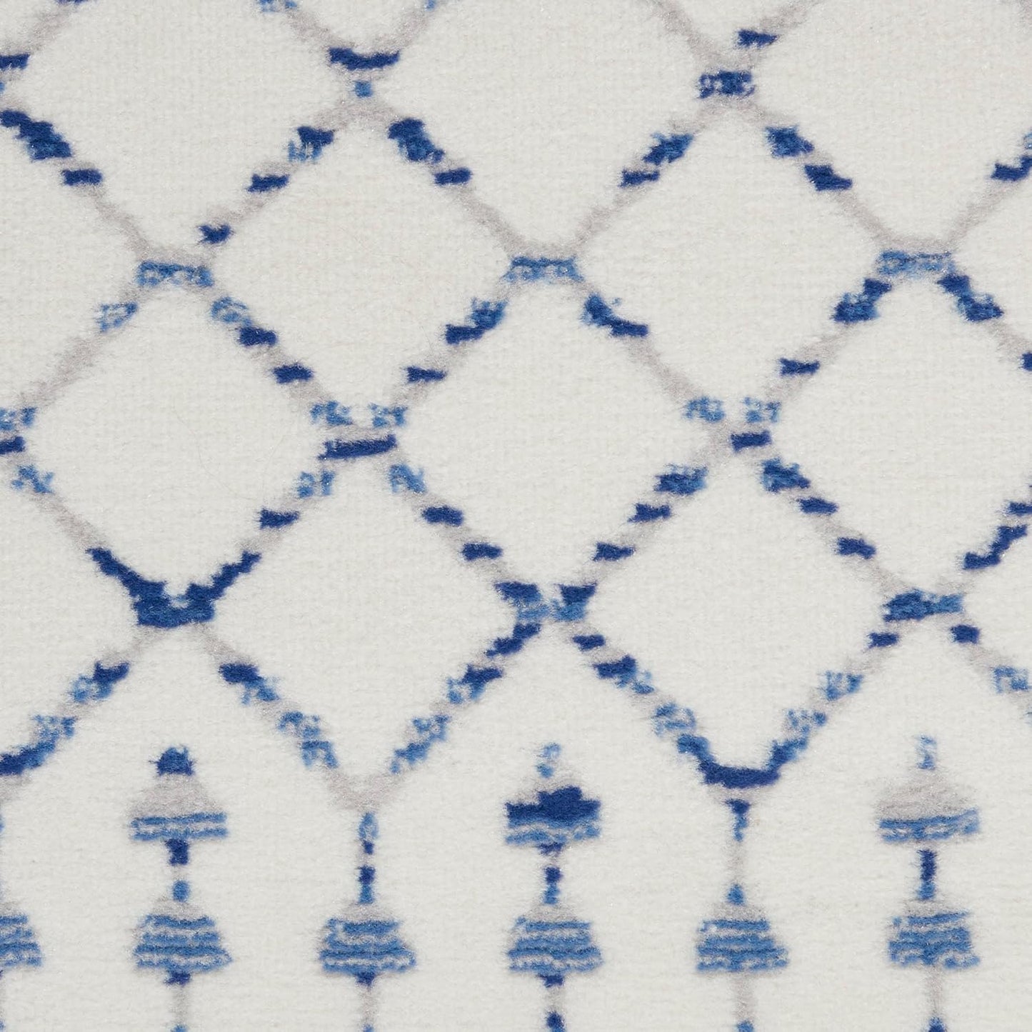 Home Whimsicle Moroccan Ivory 8'4" X 11'6" Area Rug, Easy Cleaning, Non Shedding, Bed Room, Living Room, Dining Room, Kitchen (8X12)