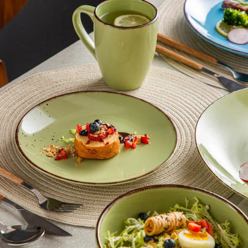 Aagman 16 Piece Stoneware Dinnerware Set - Service for 4