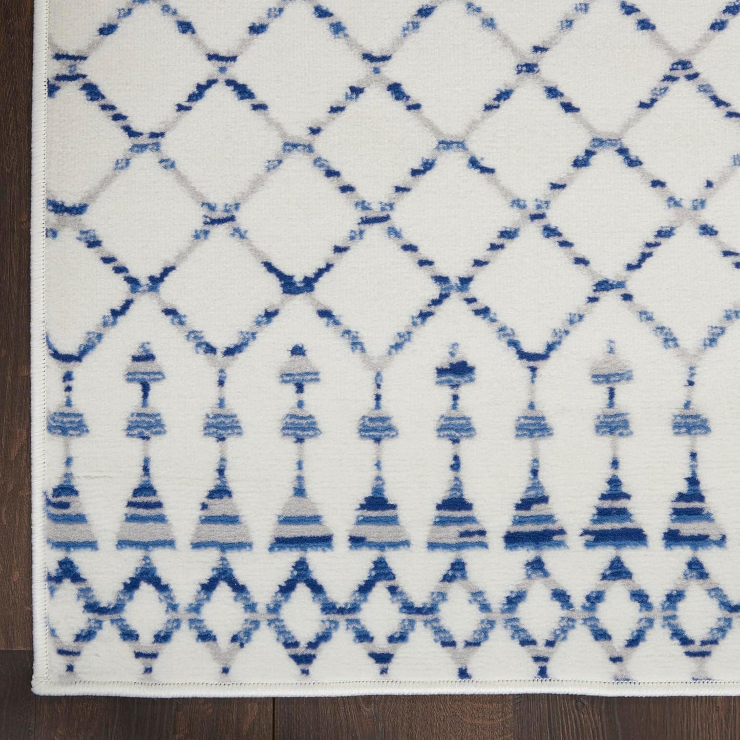 Home Whimsicle Moroccan Ivory 8'4" X 11'6" Area Rug, Easy Cleaning, Non Shedding, Bed Room, Living Room, Dining Room, Kitchen (8X12)