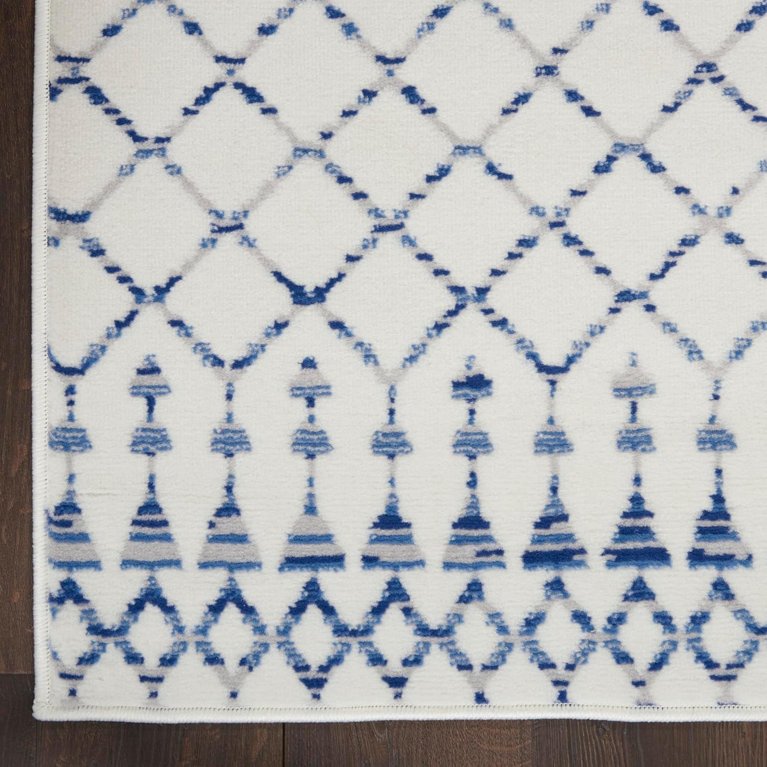 Home Whimsicle Moroccan Ivory 8'4" X 11'6" Area Rug, Easy Cleaning, Non Shedding, Bed Room, Living Room, Dining Room, Kitchen (8X12)