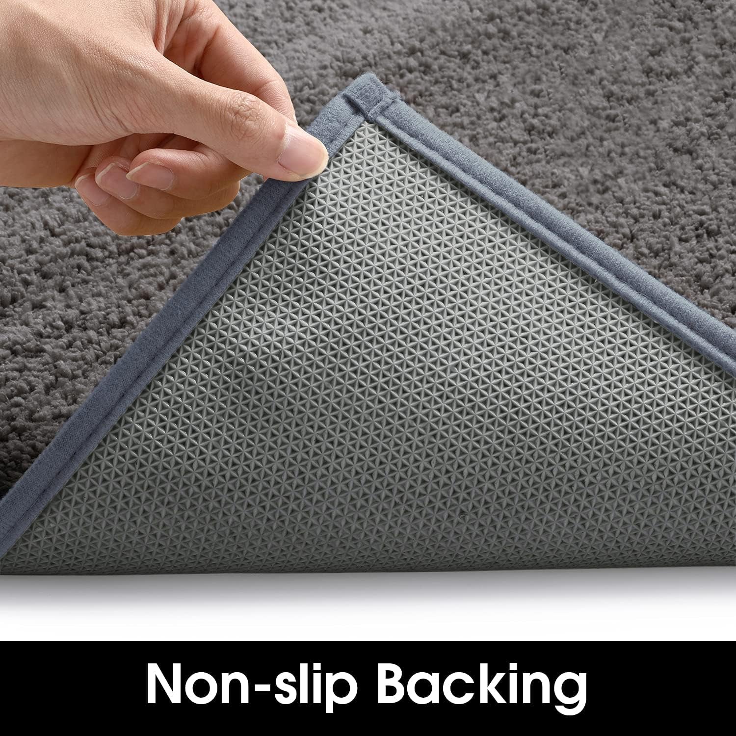 Door Mats Indoor, 17"X29" Super Absorbent Non Slip Rugs for Entryway, Front Back Welcome Doormat Dirt Trapper (Grey)
