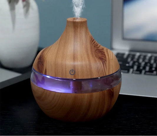 Diffusers for Essential Oils 300Ml Cool Mist Humidifiers for Bedroom, Aromatherapy Air Freshener Auto Shut-Off Timer 7 Colors LED Lights for Home Office Car
