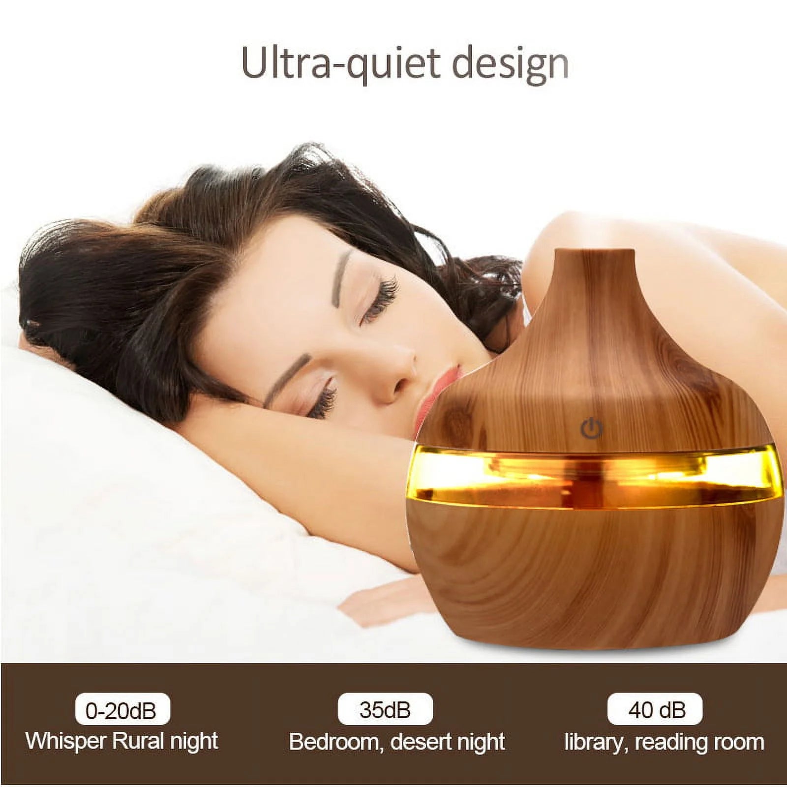 Diffusers for Essential Oils 300Ml Cool Mist Humidifiers for Bedroom, Aromatherapy Air Freshener Auto Shut-Off Timer 7 Colors LED Lights for Home Office Car