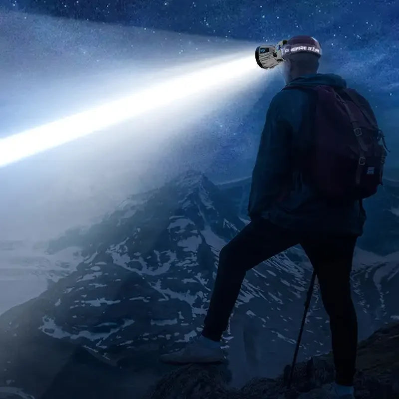 Super Bright LED Rechargeable High-Power Headlights High Brightness Emergency Charging Outdoor Head Flashlight Fishing Lamp