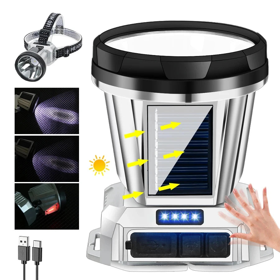 Super Bright LED Rechargeable High-Power Headlights High Brightness Emergency Charging Outdoor Head Flashlight Fishing Lamp