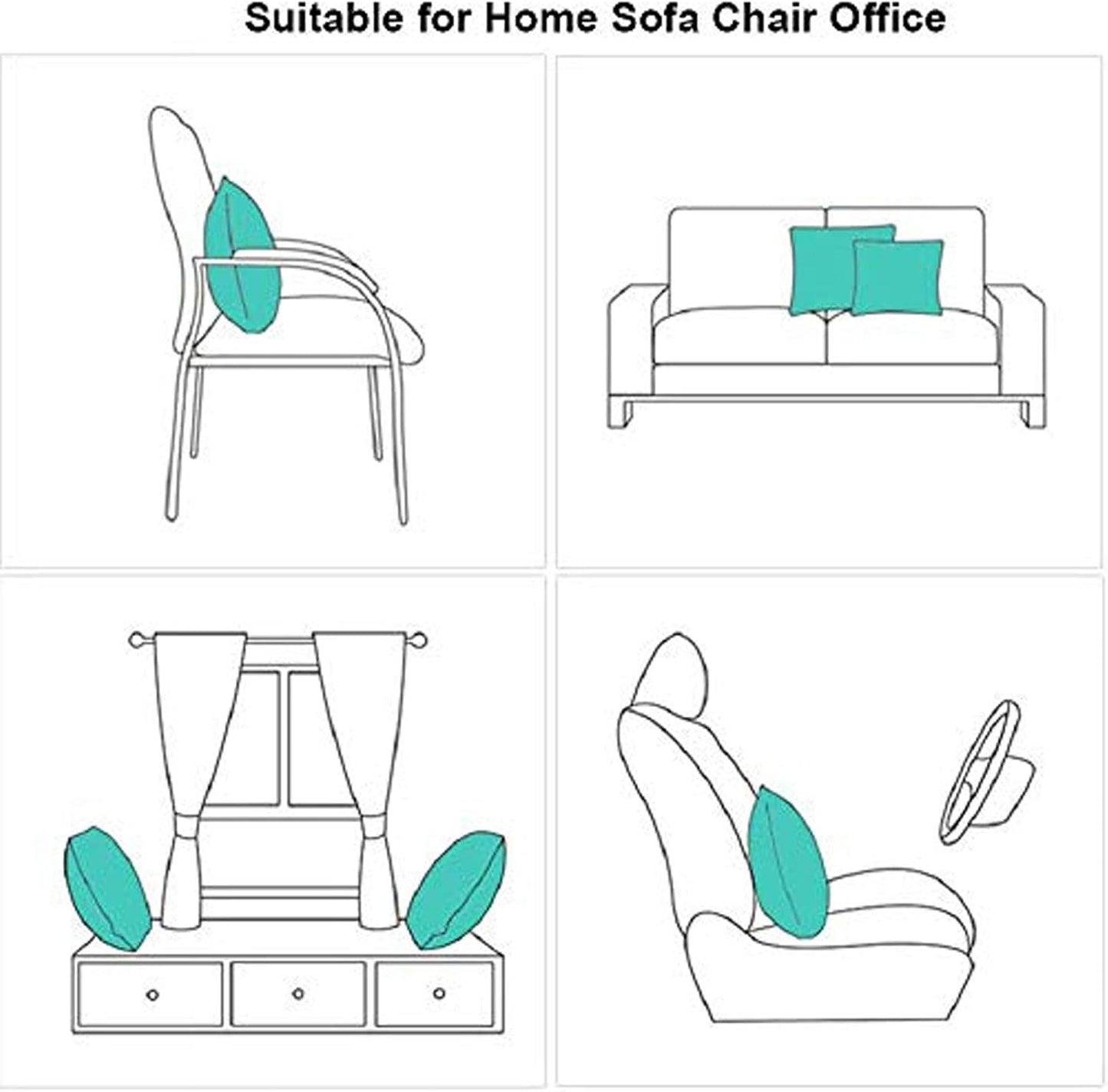 20 X 20 Set of 4 Merry Christmas Snowflake Baby It'S Cold outside Bright Red Deer Let It Snow Christmas Soft Velvet Decorative Throw Pillow Covers Cushion Case for Home Sofa Square 20 Inches