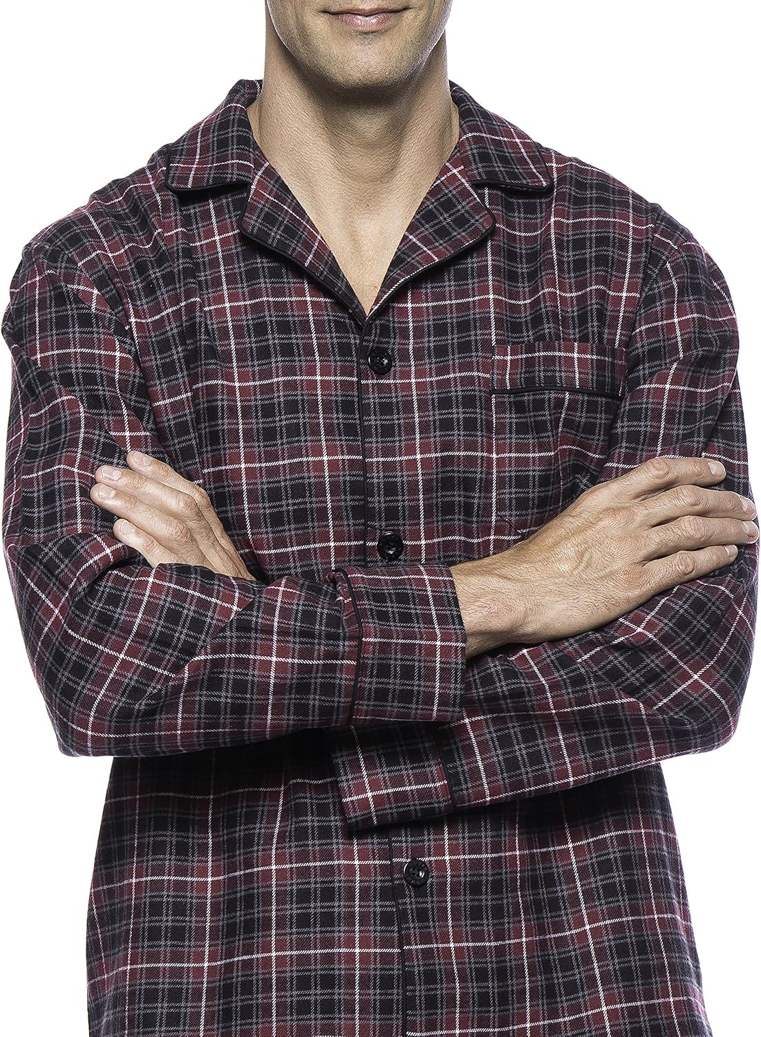 Mens Pajama Set - 100% Cotton Flannel Pajamas Set