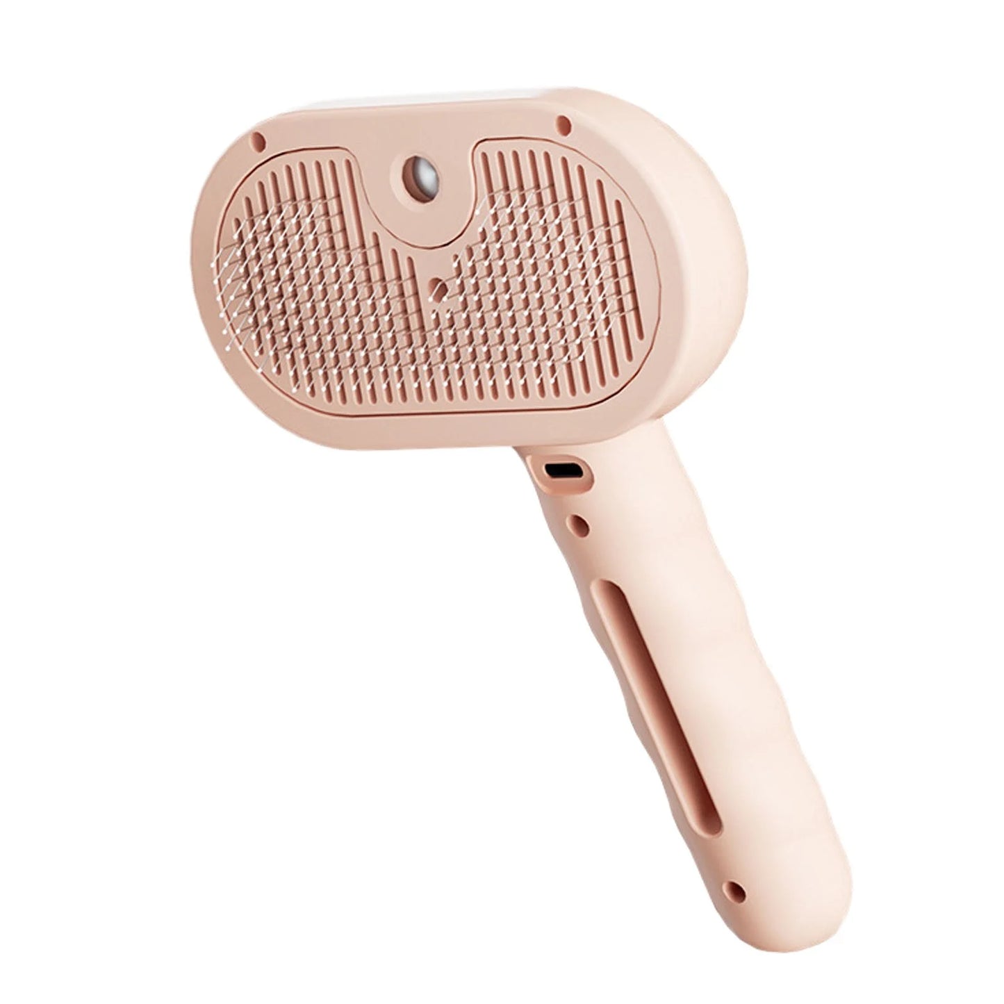3 in 1 Self Cleaning Steamy Pet Brush, Anti-Static, Grooming Tool for Long and Short Hair Pets, Removes Loose Hair and Reduces Shedding, Pink