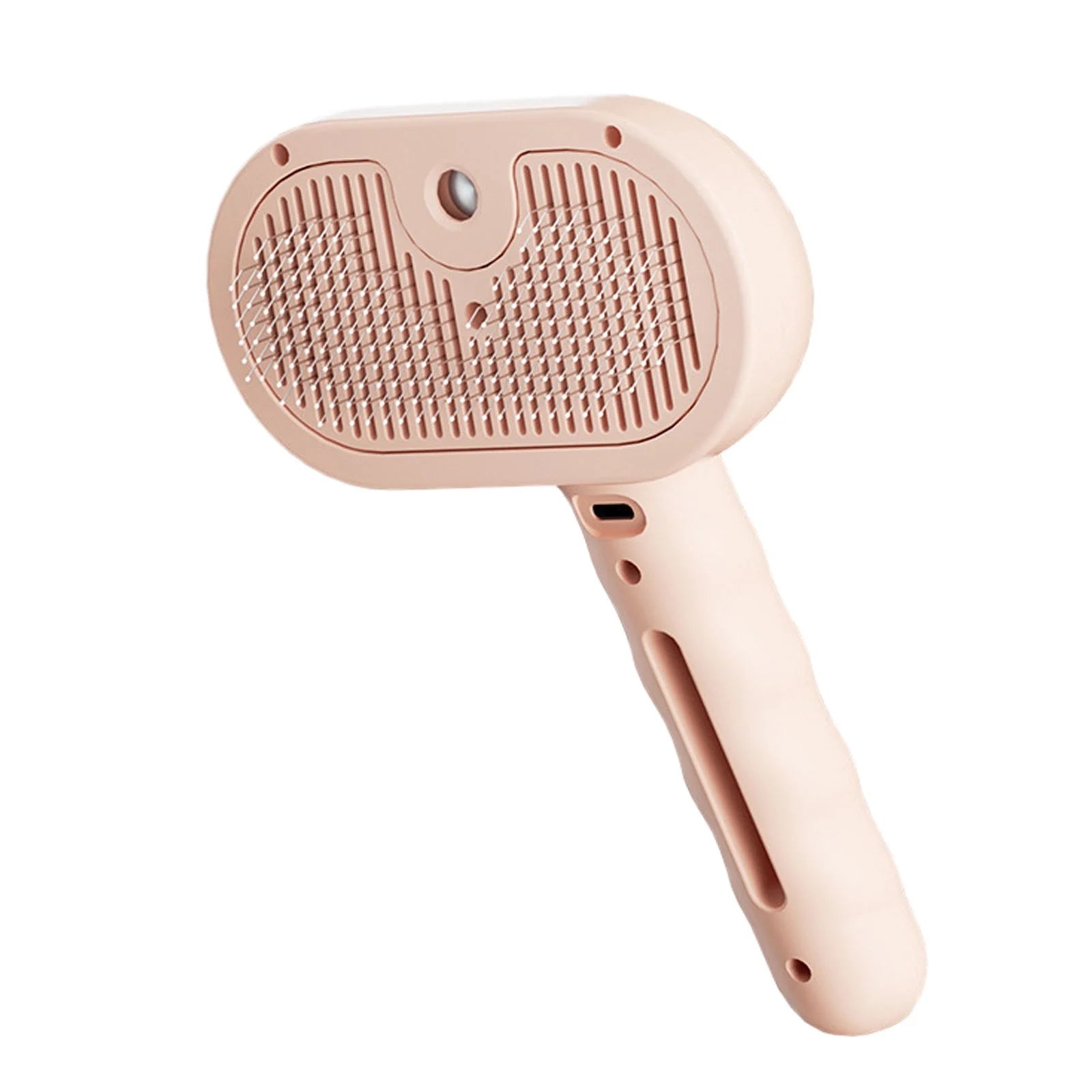 3 in 1 Self Cleaning Steamy Pet Brush, Anti-Static, Grooming Tool for Long and Short Hair Pets, Removes Loose Hair and Reduces Shedding, Pink