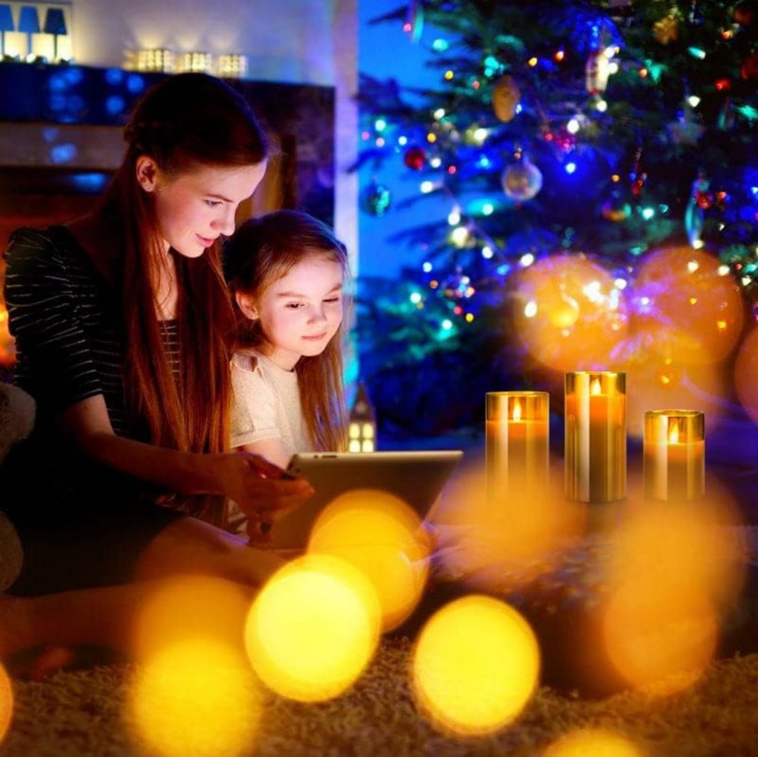Led Flameless Candles for Home Decor, Battery Operated Flickering Moving Wick Effect Candle Set with Remote Control Cycling Timer for Party Wedding,Christmas Decoration, 4 Inch, 5 Inch, 6 Inch, 3 Pack
