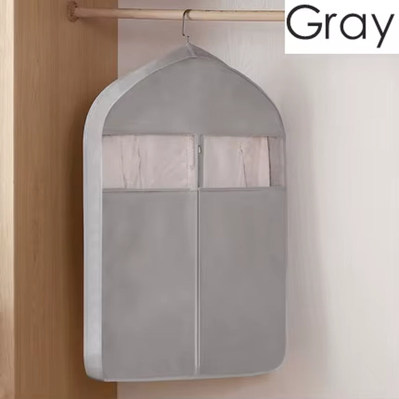 3D Zipper Clothes Dust Cover Clothes Storage Waterproof Dustproof for Garment Suit Protector Organizer Wardrobe Storage Bag