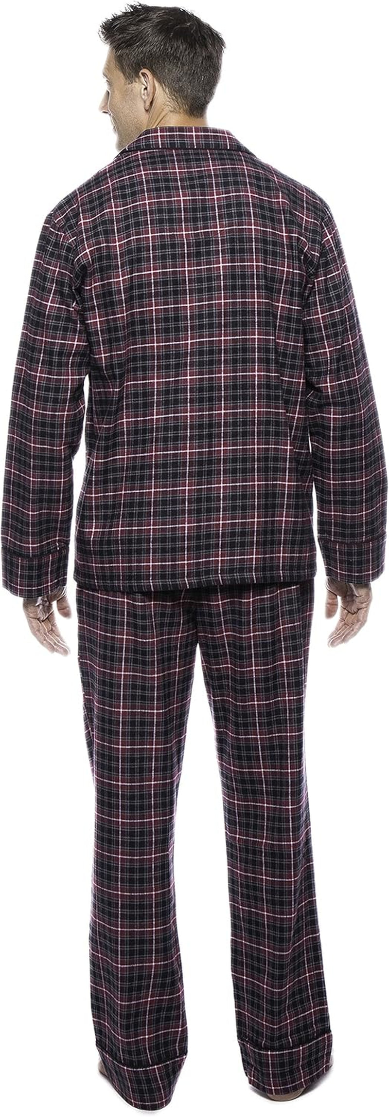 Mens Pajama Set - 100% Cotton Flannel Pajamas Set