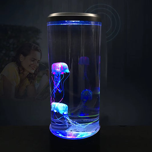 LED Jellyfish Lamp Ambient Night Light Remote Control Color Changing Decorative Lights Aquarium Birthday Gift for Children USB