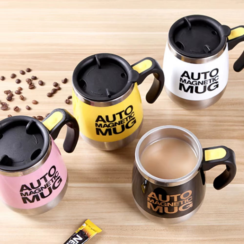 New Automatic Self Stirring Magnetic Mug Stainless Steel Coffee Milk Mixing Cup Creative Blender Smart Mixer Thermal Cups