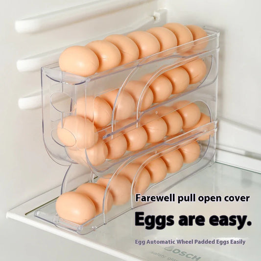 Household Automatic Rolling Egg Storage Box