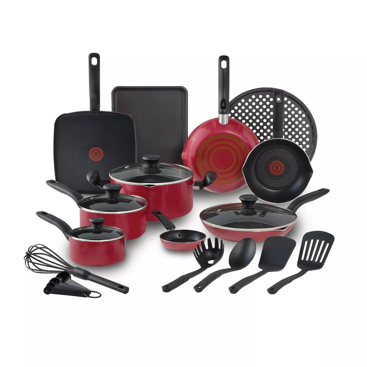 T-Fal 20Pc Simply Cook Nonstick Cookware Set