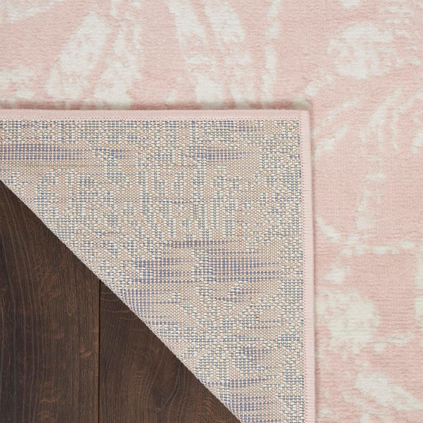 Home Whimsicle Floral Pink 8' X 10' Area Rug, Easy Clean, Non Shedding, Bed Room, Living Room, Dining Room, Kitchen (8X10)