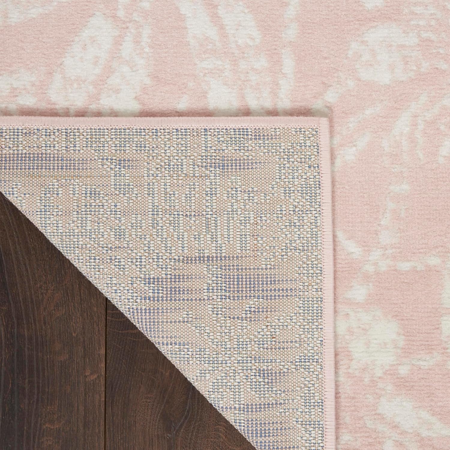 Home Whimsicle Floral Pink 8' X 10' Area Rug, Easy Clean, Non Shedding, Bed Room, Living Room, Dining Room, Kitchen (8X10)