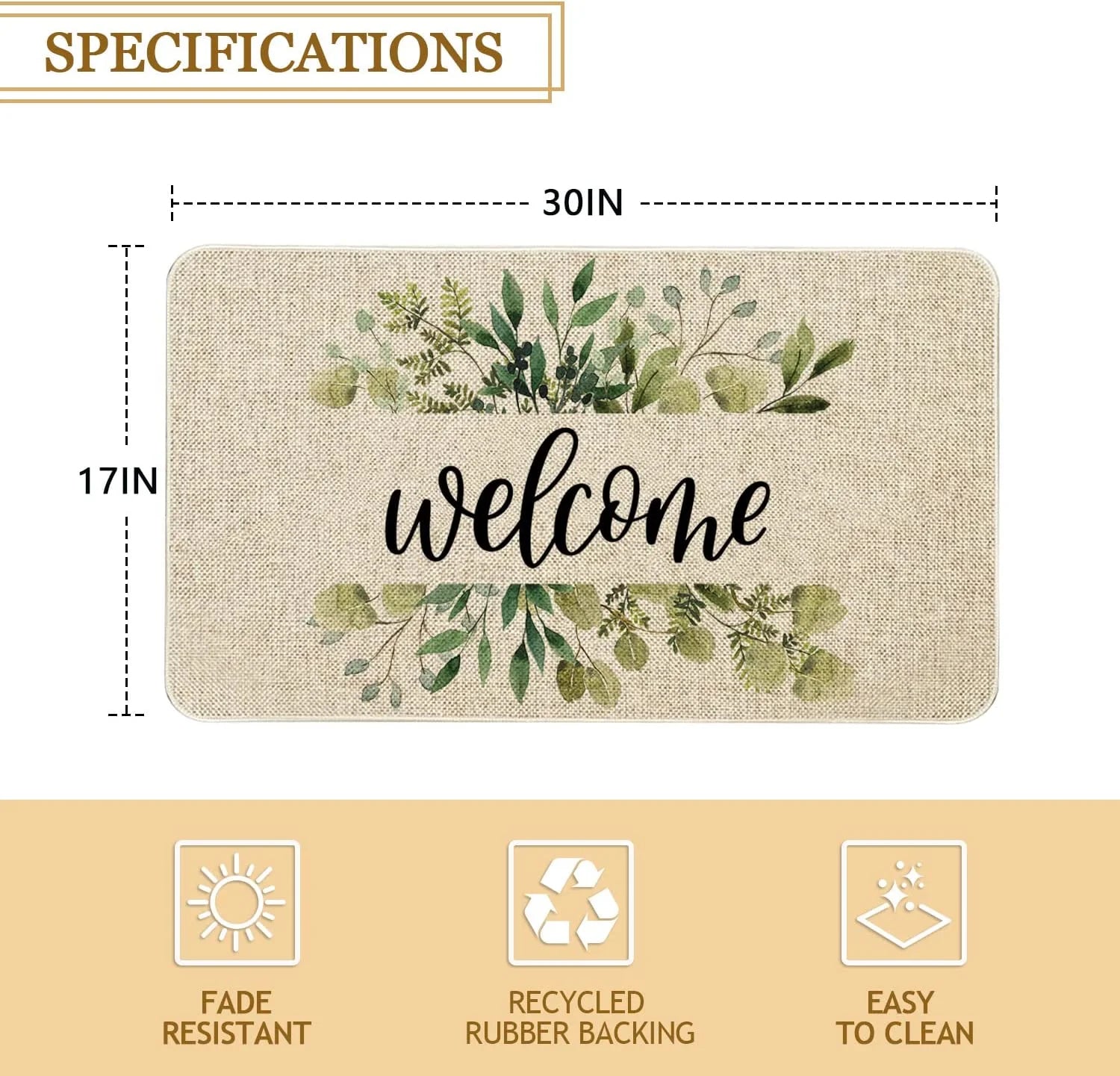 Fall Door Mat 30 X 17 Inch Hello Pumpkin Doormat Indoor Outdoor Entrance Floor Mat Non Slip Autumn Thanksiving Decor Rubber Welcome Mats