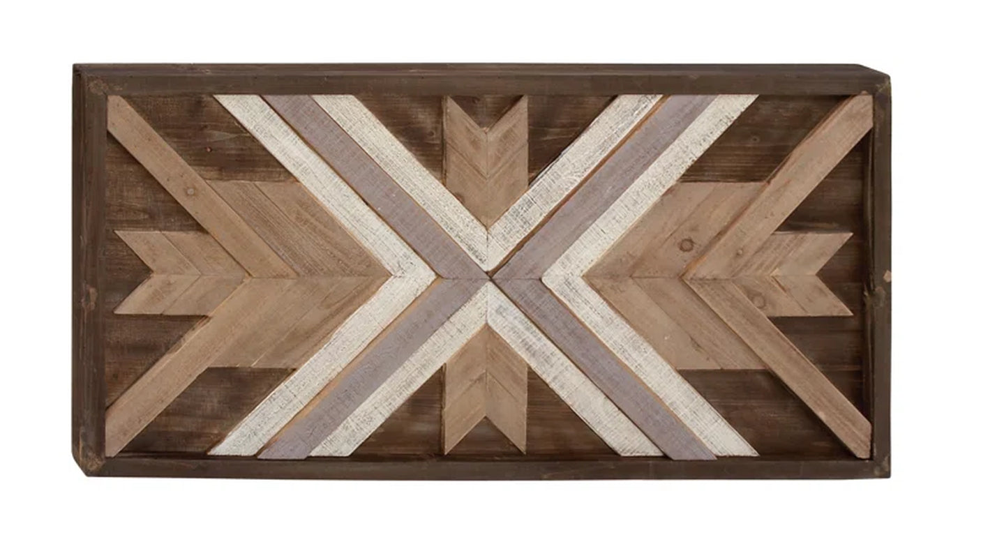 Wood Handmade Southwestern Geometric Home Wall Decor