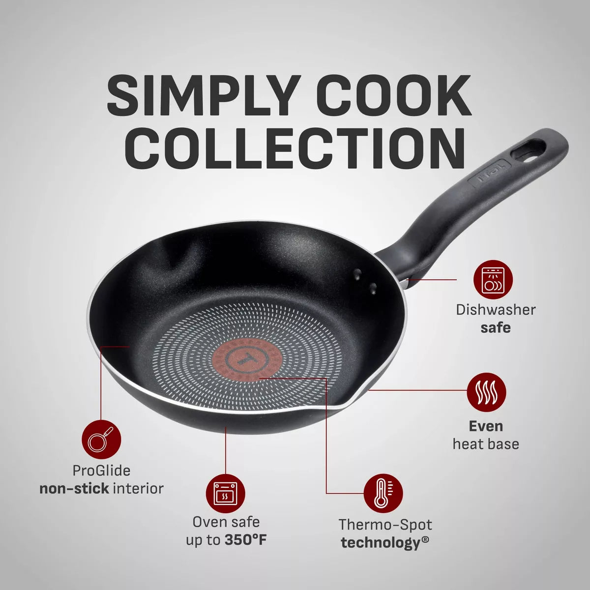 T-Fal 20Pc Simply Cook Nonstick Cookware Set