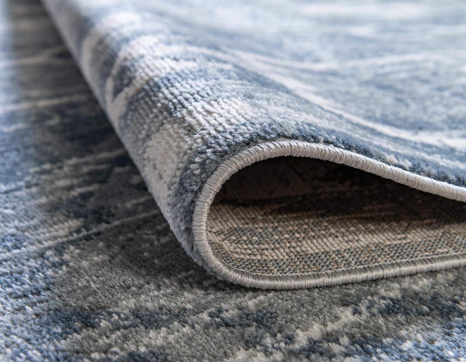 Oregon Collection Rug – 10' X 13' Light Slate Blue Low-Pile Rug Perfect for Living Rooms, Large Dining Rooms, Open Floorplans